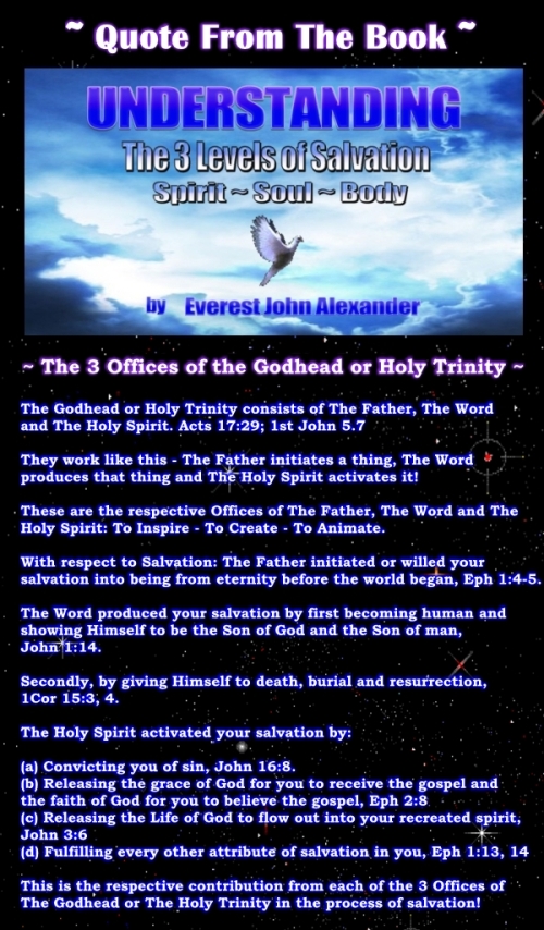 The 3 Offices of the Godhead or Holy Trinity